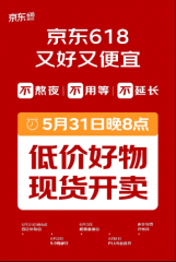 更简朴的京东618，从5月31日晚8点最先！-国际黄金